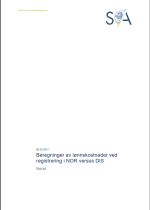 Beregninger av lønnskostnader ved registrering i NOR versus DIS